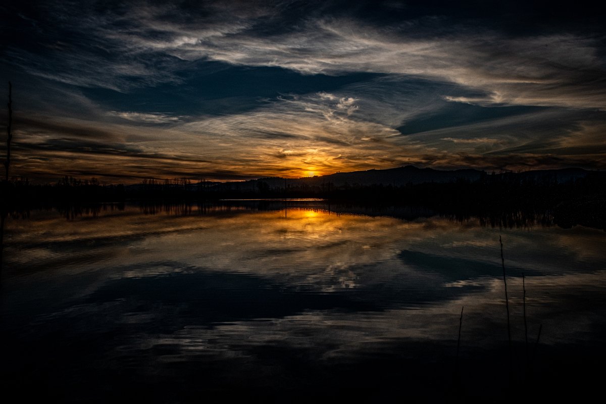 D85_4491.jpg - Sunset, Fernhill Wetlands
